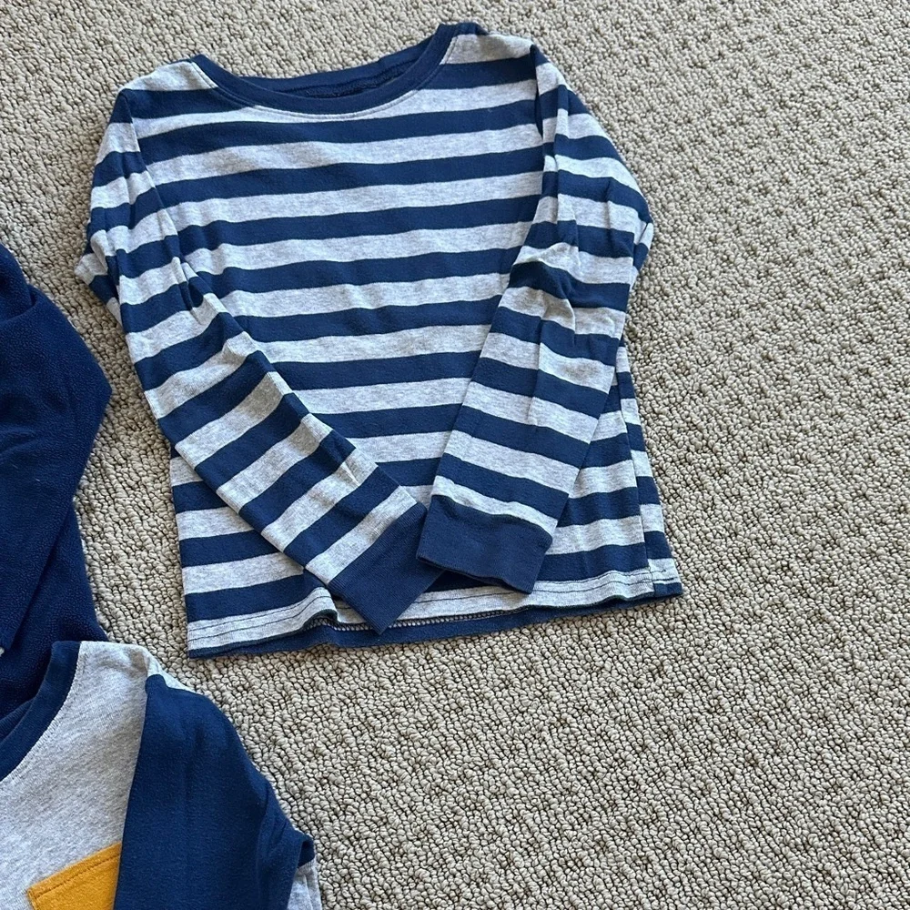 Carter's Blue and Gray Dinosaur4 pcs Pajama Set